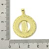 Real 18K Gold Plated Brass Micro Pave Cubic Zirconia Pendants KK-H472-14G-05-3
