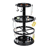 3-Tier Rotatable Round Acrylic Jewelry Display Tower with Tray EDIS-WH0015-13A-1