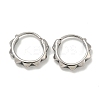 316 Surgical Stainless Steel Hoop Earrings EJEW-D096-17B-AS-1