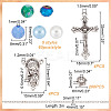 DIY Rosary Beaded Style Necklaces Bracelet Making Kit DIY-AR0003-71-2