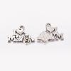 Tibetan Style Alloy Puppy Pendants TIBEP-0399-S-FF-3
