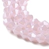 Imitation Jade Electroplate Glass Beads Strands EGLA-F029-J4mm-A02-3