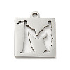 Non-Tarnish 304 Stainless Steel Pendants STAS-H184-11P-1