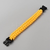 Survival Polyester Cord Bracelet with Plastic Clasps for Hiking Camping Outdoor BJEW-WH0018-54B-2