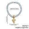 Fashionable Brass Micro Pave Clear Cubic Zirconia Charm Bracelets AF9298-25-1