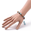 Wooden Braided Bead Bracelets Sets BJEW-JB09066-5