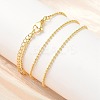 1.5MM Brass Ball Chain Necklaces NJEW-Z097-03G-2