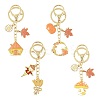 3Pcs Alloy Enamel Keychains KEYC-FS00042-01-2