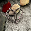 Gothic Witch Heart Thorn Pendant Unisex Vintage Thorn Love Necklace ST5385012-1