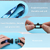 2Pcs 2 Style Polyester Ribbon Card Holder Lanyard DIY-GF0008-32-6