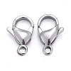 Tarnish Resistant 304 Stainless Steel Lobster Claw Clasps X-STAS-F182-01P-A-3