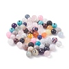 Electroplated Natural & Synthetic Mixed Gemstone Beads G-XCP0009-16-1