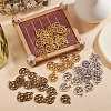 150Pcs 3 Colors Tibetan Style Alloy Wicca Charms TIBEP-SZ0001-05-4