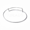 Non-Tarnish Adjustable 304 Stainless Steel Wire Bangle Making MAK-F286-03P-3