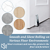 8Pcs Galvanized Iron & Rubber Wooden Door Hanging Support Wheel FIND-OC0013-80B-4