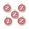 Golden Plated Alloy Enamel Charms ENAM-XCP0001-13Z-2