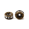 Brass Rhinestone Spacer Beads X-RB-A014-Z8mm-01AB-NF-4