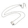 Non-Tarnish 304 Stainless Steel Pendants Necklace for Women NJEW-A027-05P-2