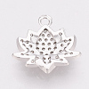 Brass Micro Pave Cubic Zirconia Charms X-KK-T025-07P-2