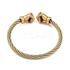 Ion Plating(IP) 304 Stainless Steel Bangles for Women STAS-M023-19E-3