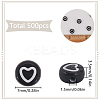 500Pcs 7 Styles Craft Style Acrylic Beads OACR-SC0001-52-2