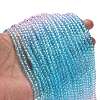 Transparent Painted Glass Beads Strands DGLA-A034-T4mm-A22-2
