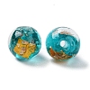 Handmade Gold & Silver Foil Lampwork Beads GLAA-G107-07B-10-3