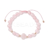 Natural Mixed Gemstone Beaded Braided Bead Bracelets for Women BJEW-JB12212-3