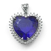 Transparent Faceted Glass Pendants ZIRC-I050-02P-2