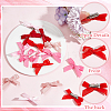 Bowknot Polyester Alligator Hair Clips AJEW-CP0008-35A-3