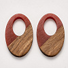 Resin & Walnut Wood Pendants X-RESI-S384-001A-A03-1
