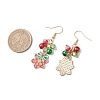 304 Stainless Steel Glass Dangle Earrings EJEW-JE06526-4