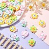 40Pcs 4 Styles Opaque Resin Pendants RESI-CJ0002-85-5