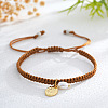 Brass & Imitation Pearl Charm Bracelets PJ9657-6-1
