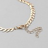 3Pcs 3 Styles Brass and Alloy Anklets Bracelet Set for Women BJEW-WH0041-28-2