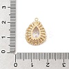 Brass Micro Pave Cubic Zirconia Pendants KK-E791-02G-3