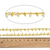 Handmade Faceted Natural White Jade Beaded Chains CHC-L050-01G-02-2