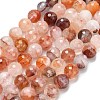 Grade A Natural Red Hematoid Quartz/Ferruginous Quartz Beads Strands G-L642-F03-10mm-2