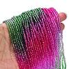 Transparent Painted Glass Beads Strands DGLA-A034-T1mm-A06-2