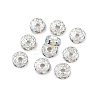 Brass Grade A Rhinestone Spacer Beads RB-A004-4-4