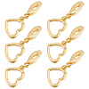 6Pcs Brass Hook Buttons AJEW-SC0003-20-1