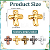 100Pcs 5 Colors Tibetan Style Alloy Beads FIND-ME0002-05-2