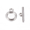 Alloy Toggle Clasps TIBE-E001-P-1