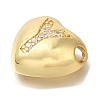 Rack Plating Brass Micro Pave Cubic Zirconia Pendants KK-I722-04G-Y-2