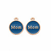 Mother's Day Alloy Enamel Charms ENAM-T016-11C-RS-2
