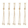 Rack Plating Adjustable Brass Slider Bracelets YS-TAC0001-14G-2
