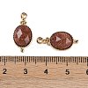 Synthetic Goldstone Faceted Pendans KK-L218-003G-06-3