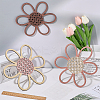 3Pcs Natural Wood Pendant Sets WOOD-WH20002-03B-3