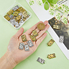 40Pcs 10 Styles Tibetan Style Alloy Pendants FIND-DC0004-51-3