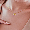 2Pcs Brass Micro Pave Grade AAA Cubic Zirconia Charms ZIRC-LP0001-34-3